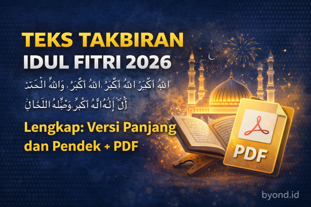 teks takbiran Idul Fitri 2026 pdf