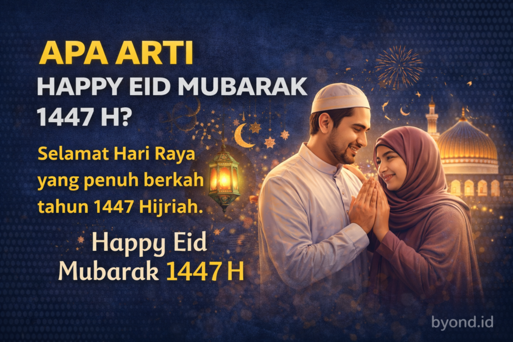 apa arti Happy Eid Mubarak 1447 H