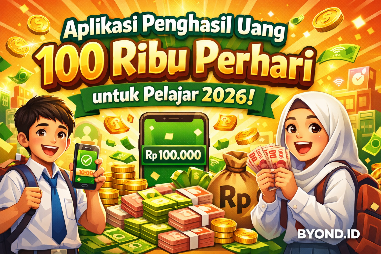 Aplikasi Penghasil Uang 100 Ribu Perhari untuk Pelajar 2026