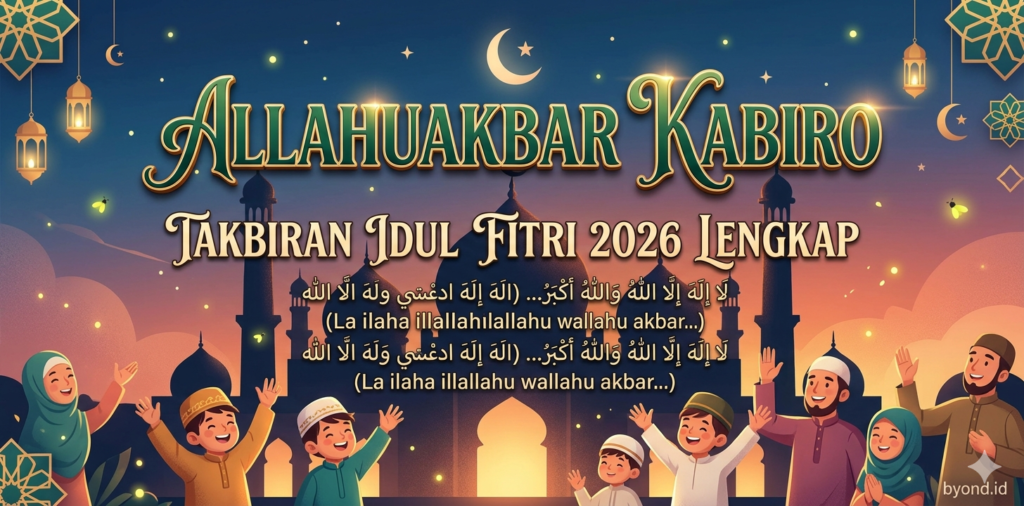 Allahuakbar Kabiro Takbiran Idul Fitri 2026