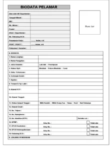 Contoh Biodata Pelamar Kerja – Panduan Praktis & Lengkap