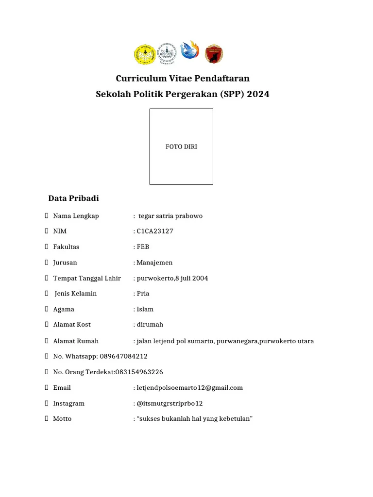 Contoh Biodata untuk Beasiswa – Panduan Lengkap dan Praktis
