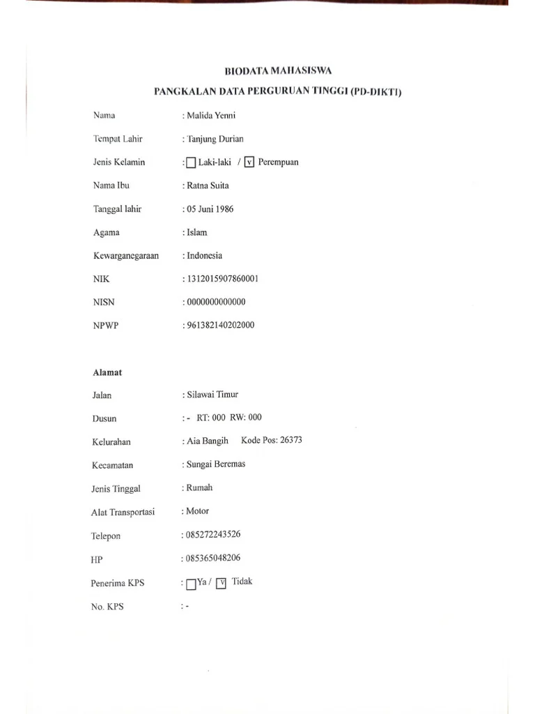 Contoh Biodata untuk Komunitas Online – Panduan Praktis