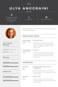 Contoh CV Arsitek – Panduan Lengkap Membuat CV Profesional