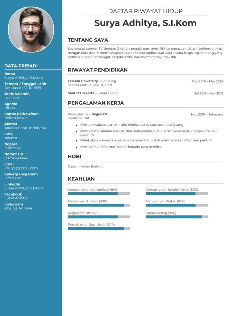 Contoh CV dengan Format Fungsional – Panduan Praktis & Lengkap