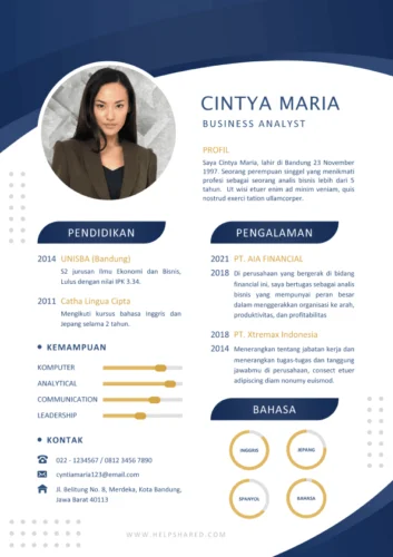 Contoh CV dengan Foto Latar Belakang Netral – Panduan Praktis dan Profesional