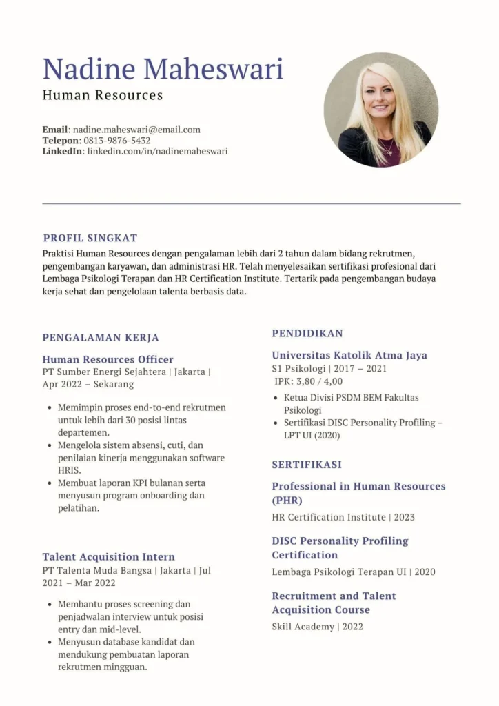 Contoh CV dengan Penghargaan Akademik: Panduan Lengkap