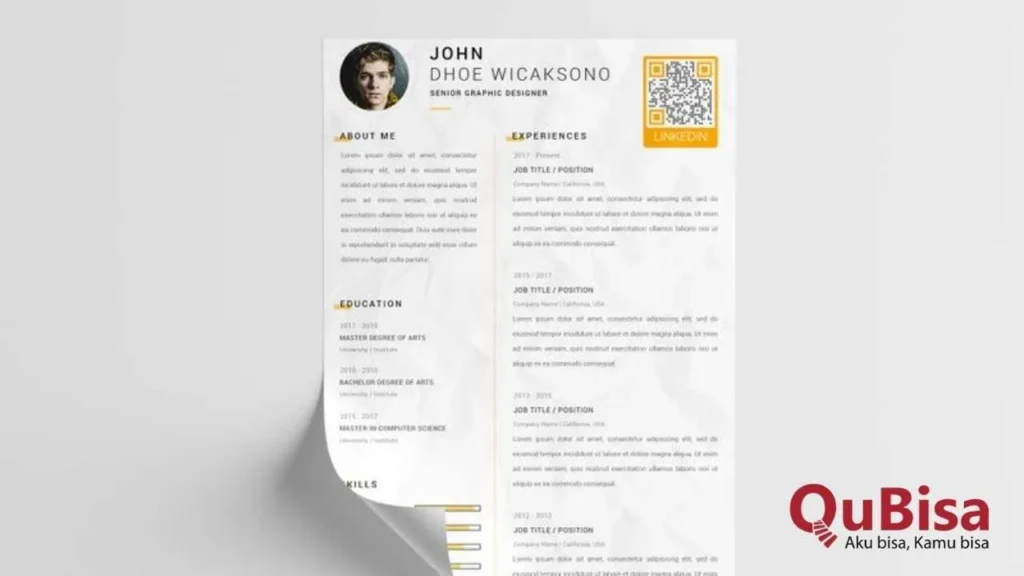 ** Contoh CV dengan QR Code Profil – Cara Membuat & Tips Praktis