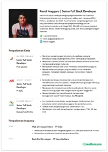 Contoh CV Panjang Dua Halaman – Panduan Lengkap Membuat CV Profesional