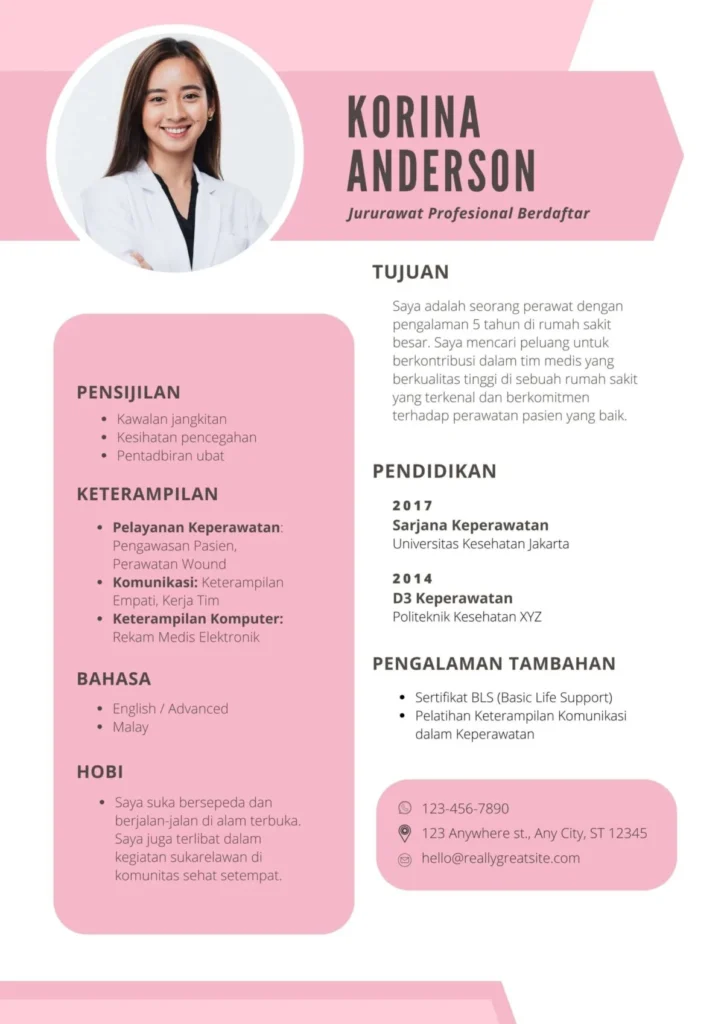 Contoh CV untuk Industri Kesehatan – Panduan Praktis & Profesional