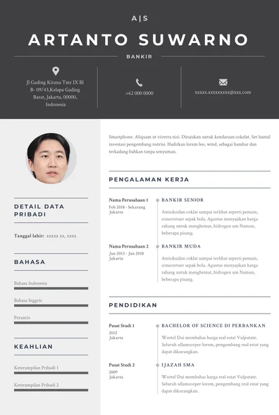 Contoh CV untuk Industri Perbankan – Panduan Praktis & Profesional
