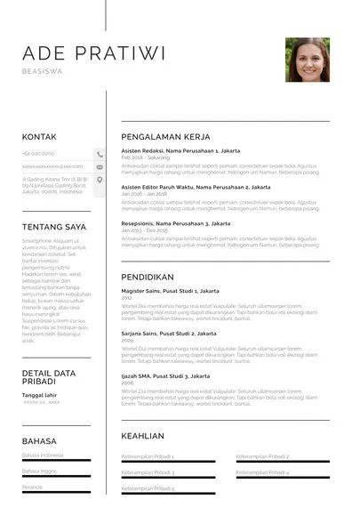 Contoh CV untuk Lulusan S2 – Panduan Praktis Membuat CV Profesional
