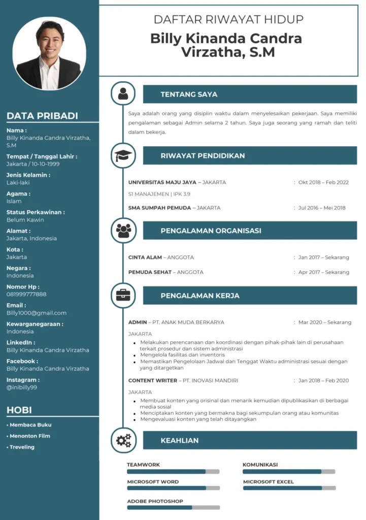 Contoh CV untuk Posisi Admin: Panduan Praktis & Tips Membuat CV Menarik