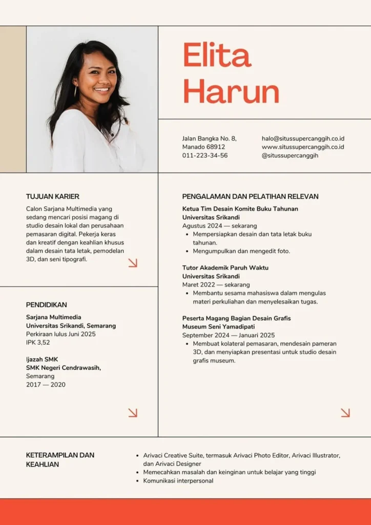 Contoh CV untuk Posisi Content Creator – Panduan Praktis dan Lengkap