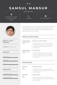 Contoh CV untuk Posisi Copywriter – Panduan Lengkap