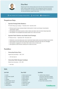 Contoh CV untuk Posisi Public Relations – Panduan Praktis