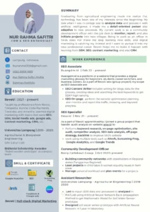 Contoh CV untuk Posisi SEO Specialist – Panduan Praktis
