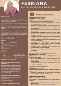 Contoh CV untuk Posisi Social Media Specialist – Panduan Lengkap & Praktis