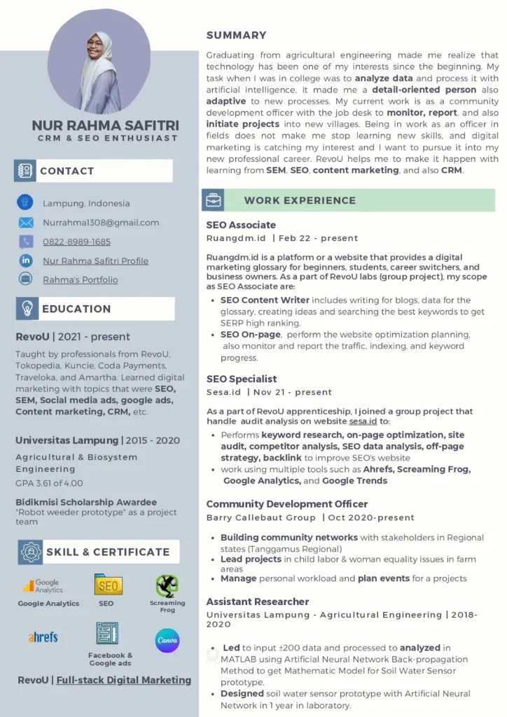 Contoh CV yang Dioptimalkan SEO – Panduan Lengkap & Praktis